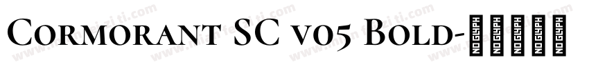 Cormorant SC v05 Bold字体转换